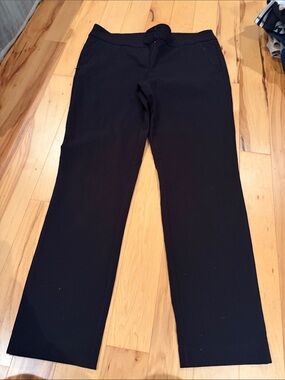 Adrienne Vittadini Black Straight-Leg Women's Trousers
